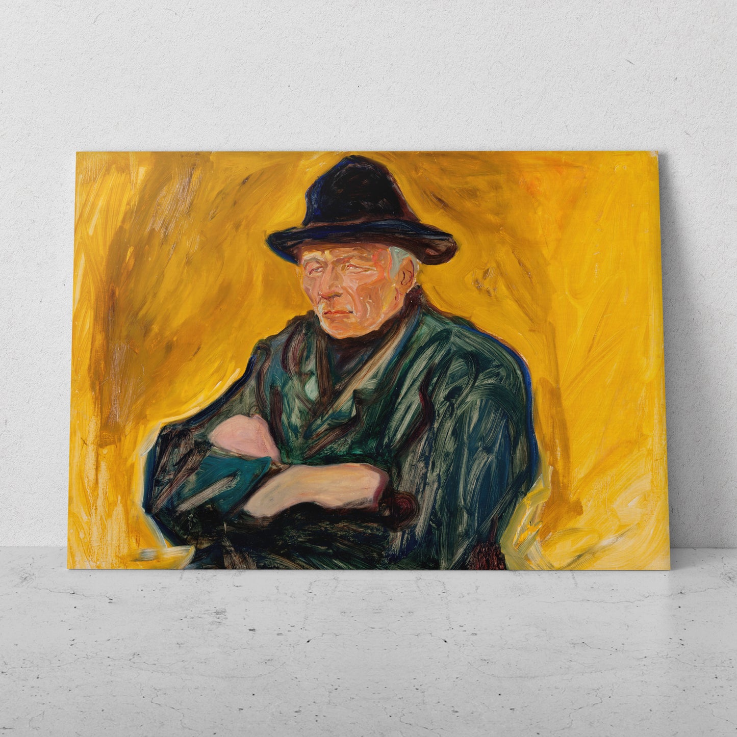 Hombre Viejo - Edvard Munch (Horizontal)