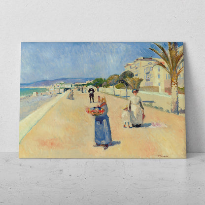 Mañana en el Promenade des Anglais - Edvard Munch (Horizontal)