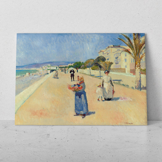 Mañana en el Promenade des Anglais - Edvard Munch (Horizontal)