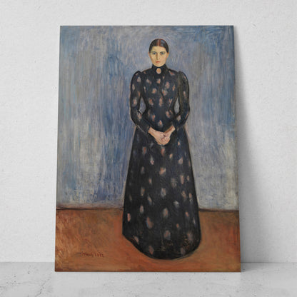 Inger en negro y violeta - Edvard Munch (Vertical)