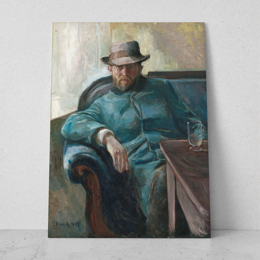 Retrato de Hans Jæger - Edvard Munch (Vertical)