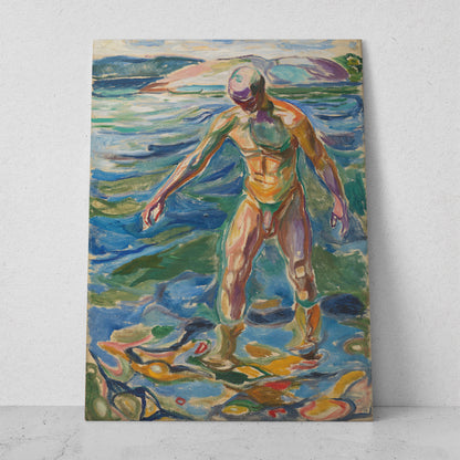 Hombre bañándose - Edvard Munch (Vertical)