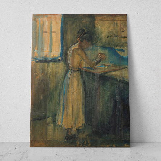 Joven lavando - Edvard Munch (Vertical)