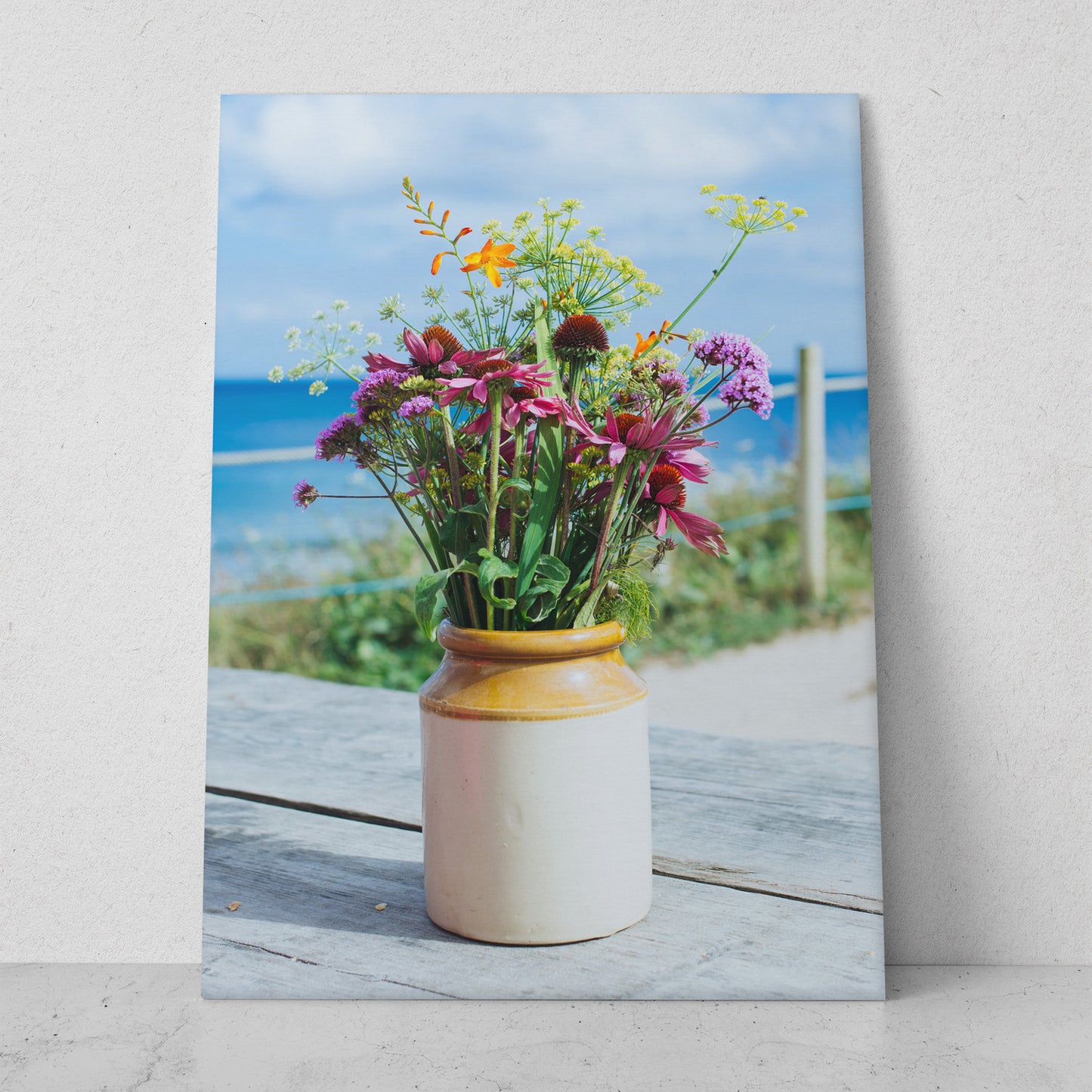 Florero en la playa (Vertical) #FP_063