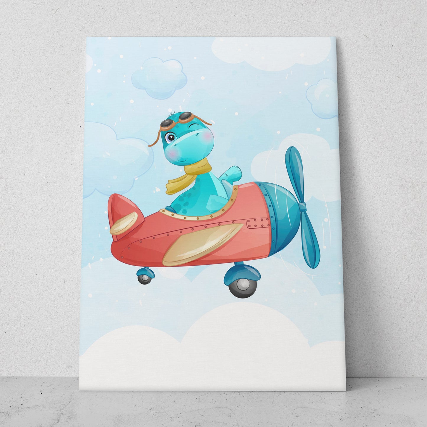 Ilustraciones dinos volando (Vertical) #IN01_09