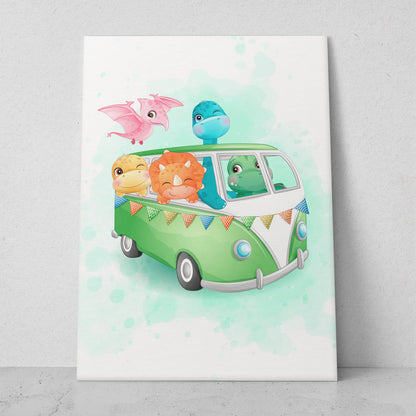 Ilustraciones dinos volando (Vertical) #IN01_12