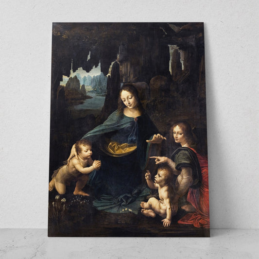 La Virgen de las Rocas - Leonardo Da Vinci (Vertical)
