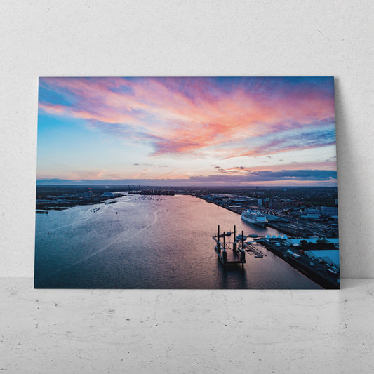 Cielo con atardecer y río (Horizontal) #PN02_21