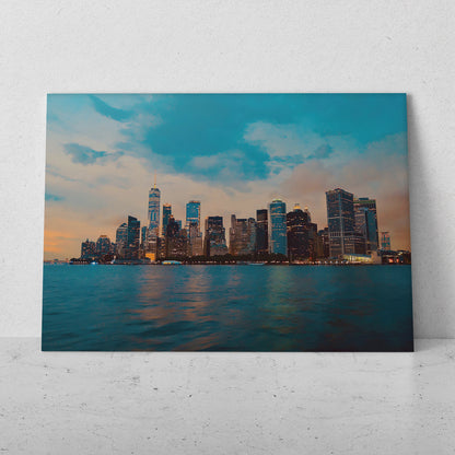 Anochecer en Nueva York Sky Line (Horizontal) #PN03_087