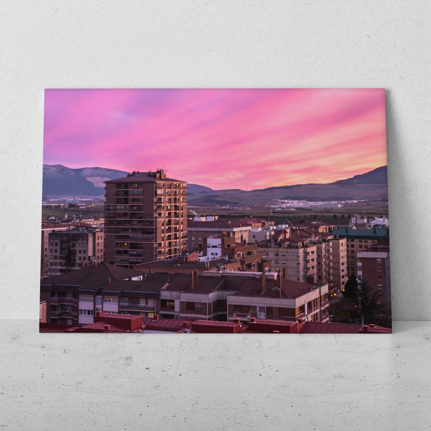 Cielo rojo sobre la ciudad (Horizontal) #PN03_091