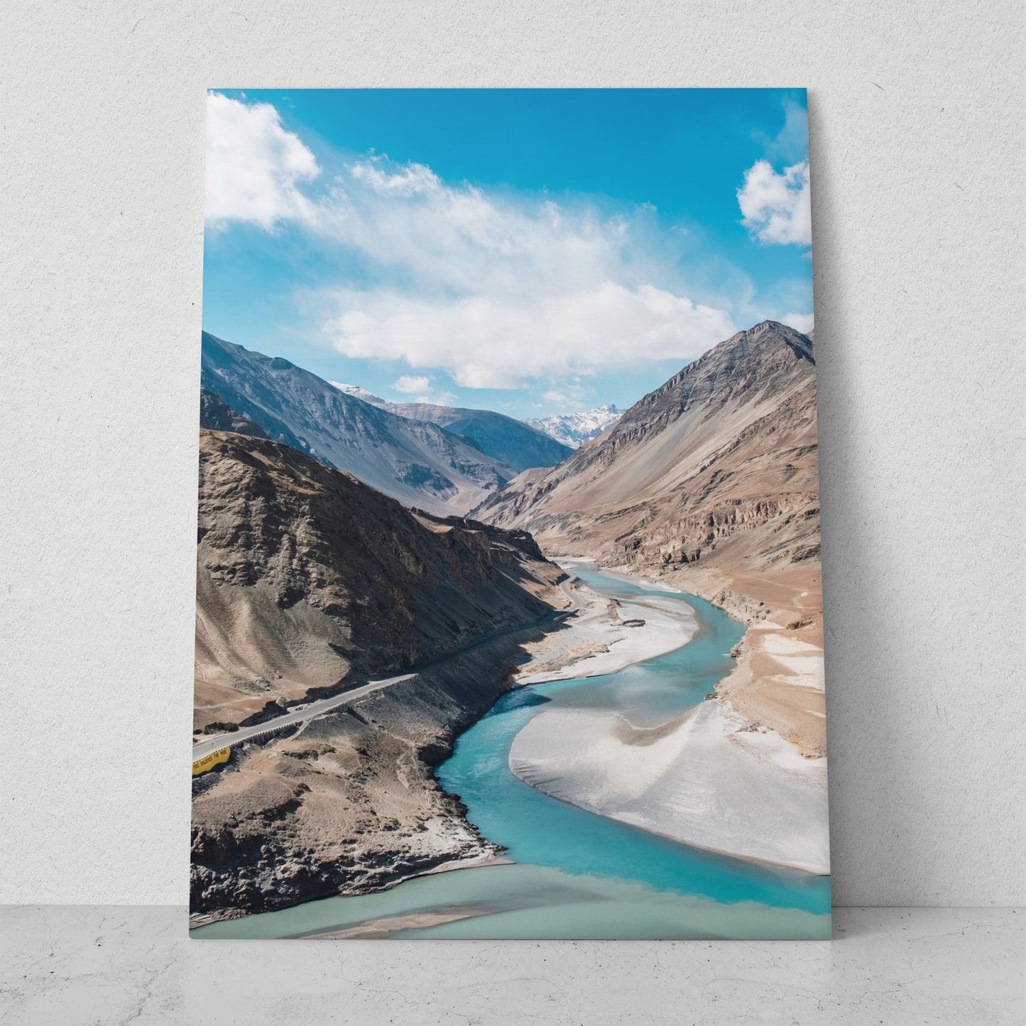 Paisaje desierto con río (Vertical) #PN05_11