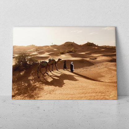 Paisaje desierto con camellos (Horizontal) #PN05_26
