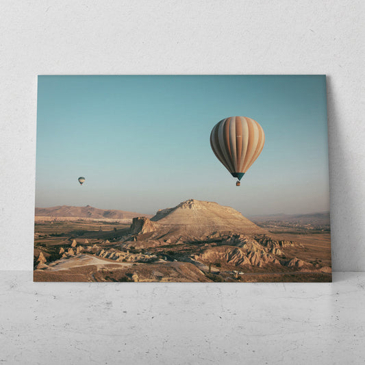 Paisaje desierto con dos globos (Horizontal) #PN05_31