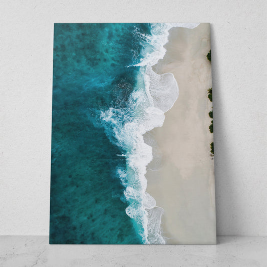 Paisaje de playa con arena blanca (Vertical) #PN07_003