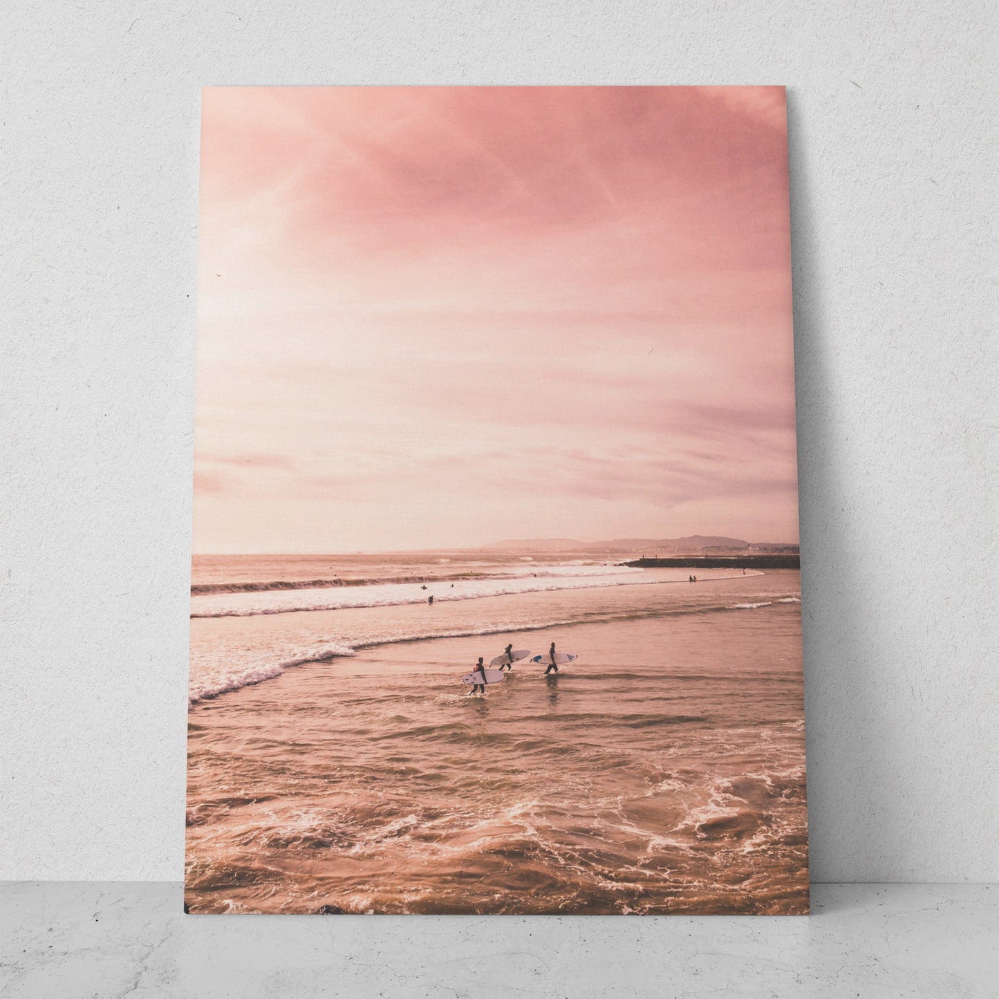 Paisaje de playa al atardecer (Vertical) #PN07_007