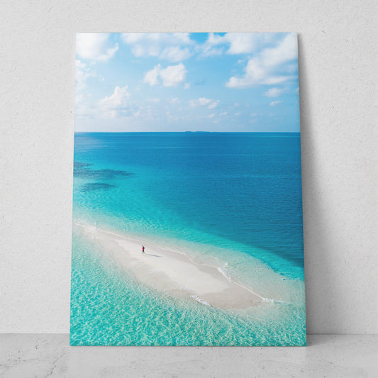 Paisaje de playa con agua cristalina (Vertical) #PN07_008