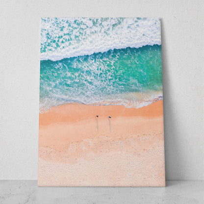 Paisaje de playa con olas (Vertical) #PN07_009