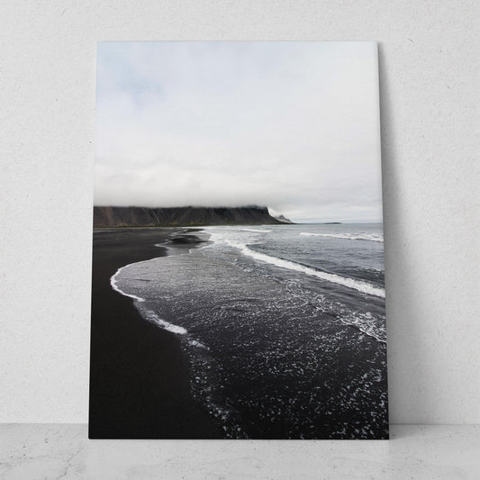 Paisaje de playa blanco y negro (Vertical) #PN07_010