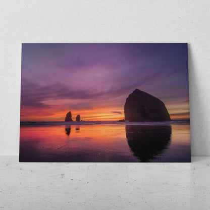 Atardecer en playa rocosa (Horizontal) #PN07_029