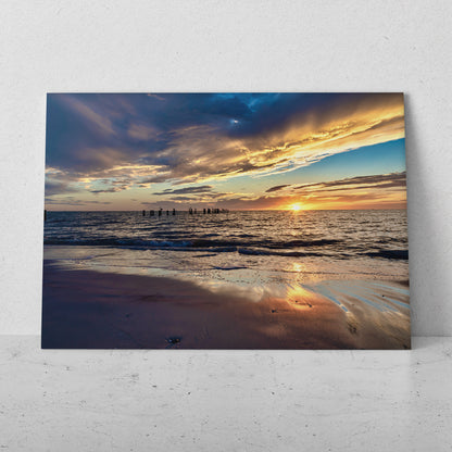 Atardecer en el mar con cielo azul (Horizontal) #PN07_038