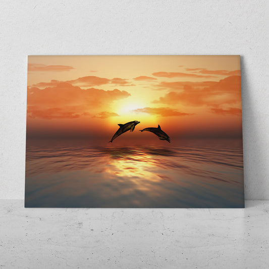 Delfines en el mar (Horizontal) #PN07_043