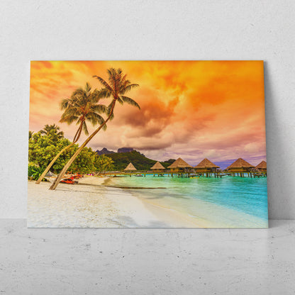 Los bungalows en el mar (Horizontal) #PN07_052