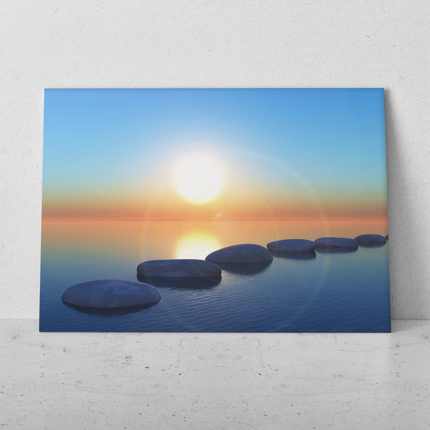 Camino de rocas en el mar (Horizontal) #PN07_091