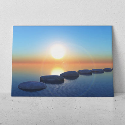 Camino de rocas en el mar (Horizontal) #PN07_091