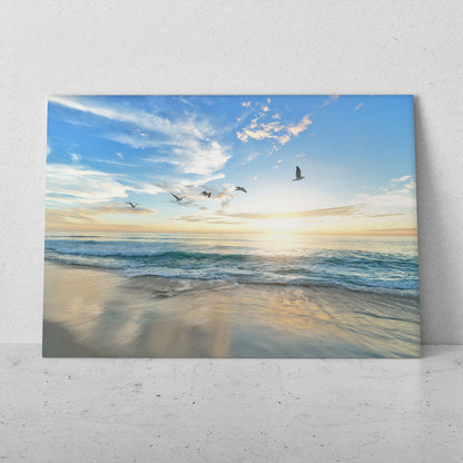 Gaviotas sobre la playa (Horizontal) #PN07_093