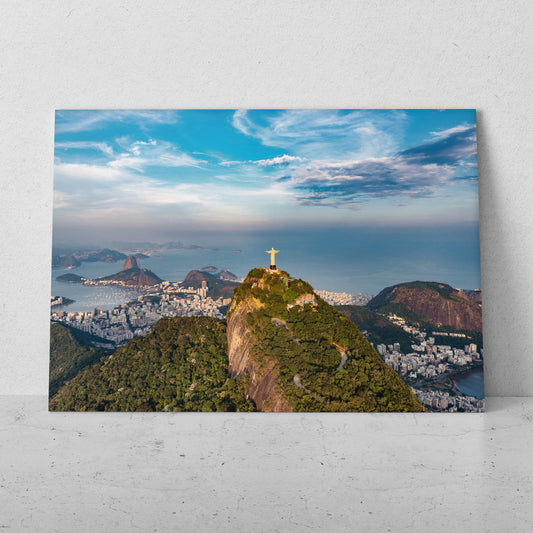 Panorámica del Cristo Redentor sobre Río de Janeiro (Horizontal) #PN08_20