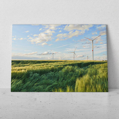 Paisaje de molinos modernos (Horizontal) #PN09_22