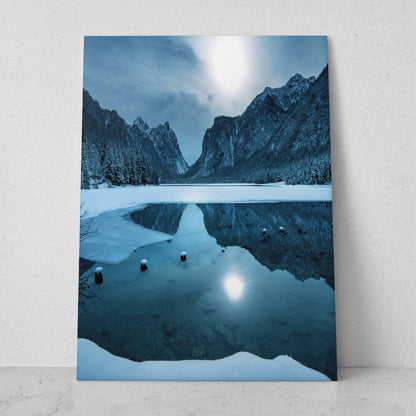 Reflejo del sol en las montañas nevadas (Vertical) #PN10_10