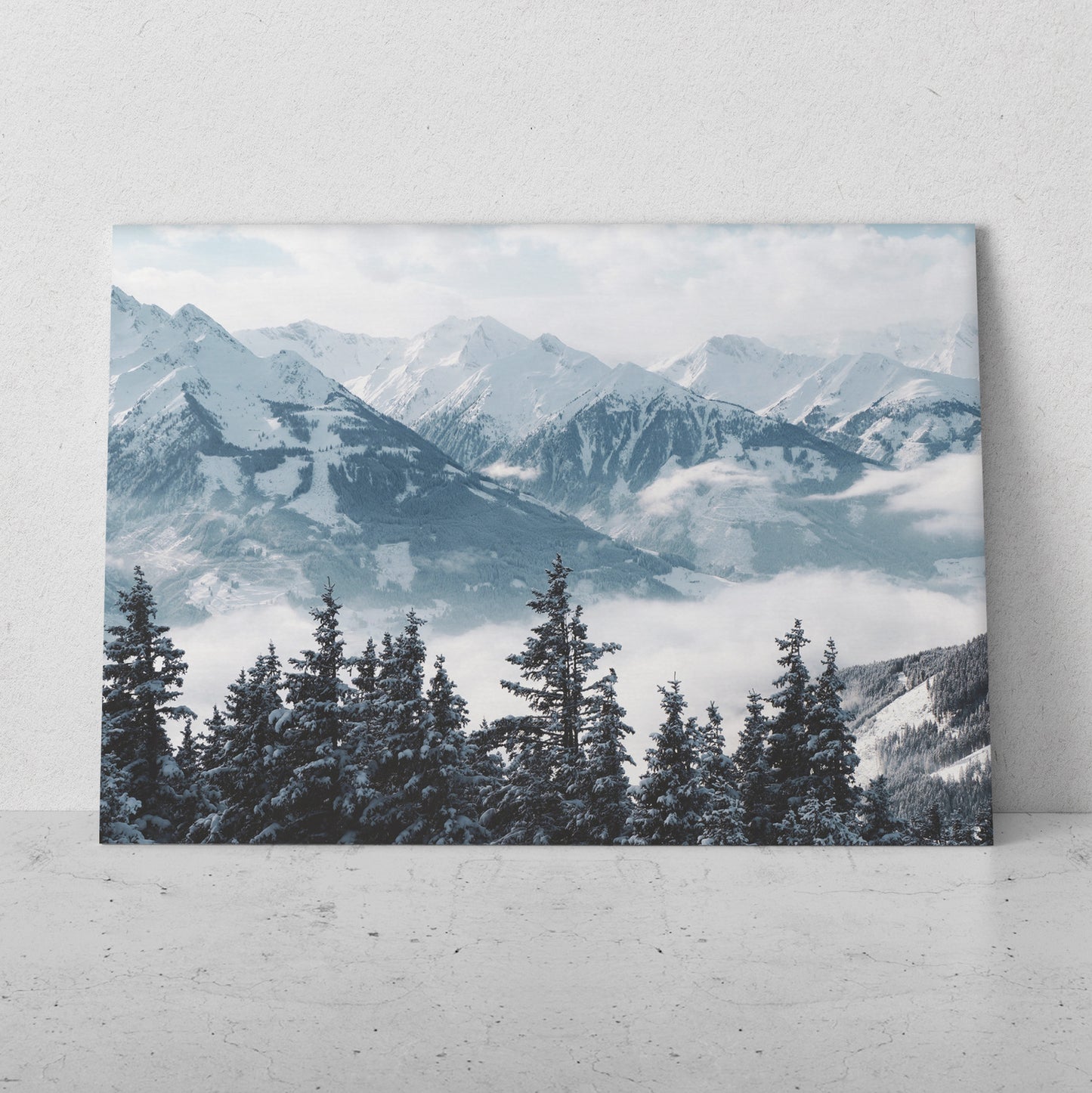 Sobre las nubes y los árboles nevados (Horizontal) #PN10_41