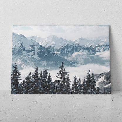 Sobre las nubes y los árboles nevados (Horizontal) #PN10_41