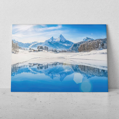 Paisaje nevado con pico de montaña (Horizontal) #PN10_53