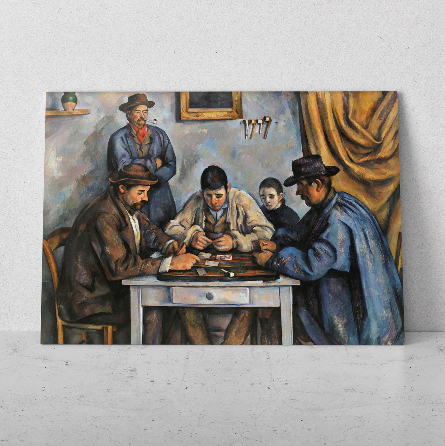 Los jugadores de cartas - Paul Cezanne (Horizontal)