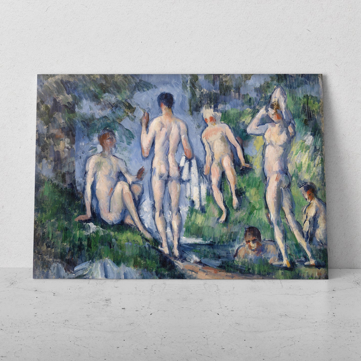 Las grandes bañistas - Paul Cezanne (Horizontal)