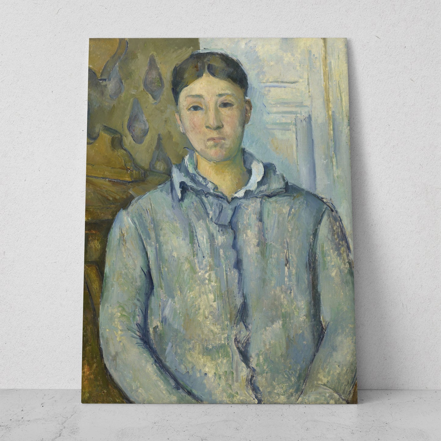Madame Cézanne en Azul - Paul Cezanne (Vertical)