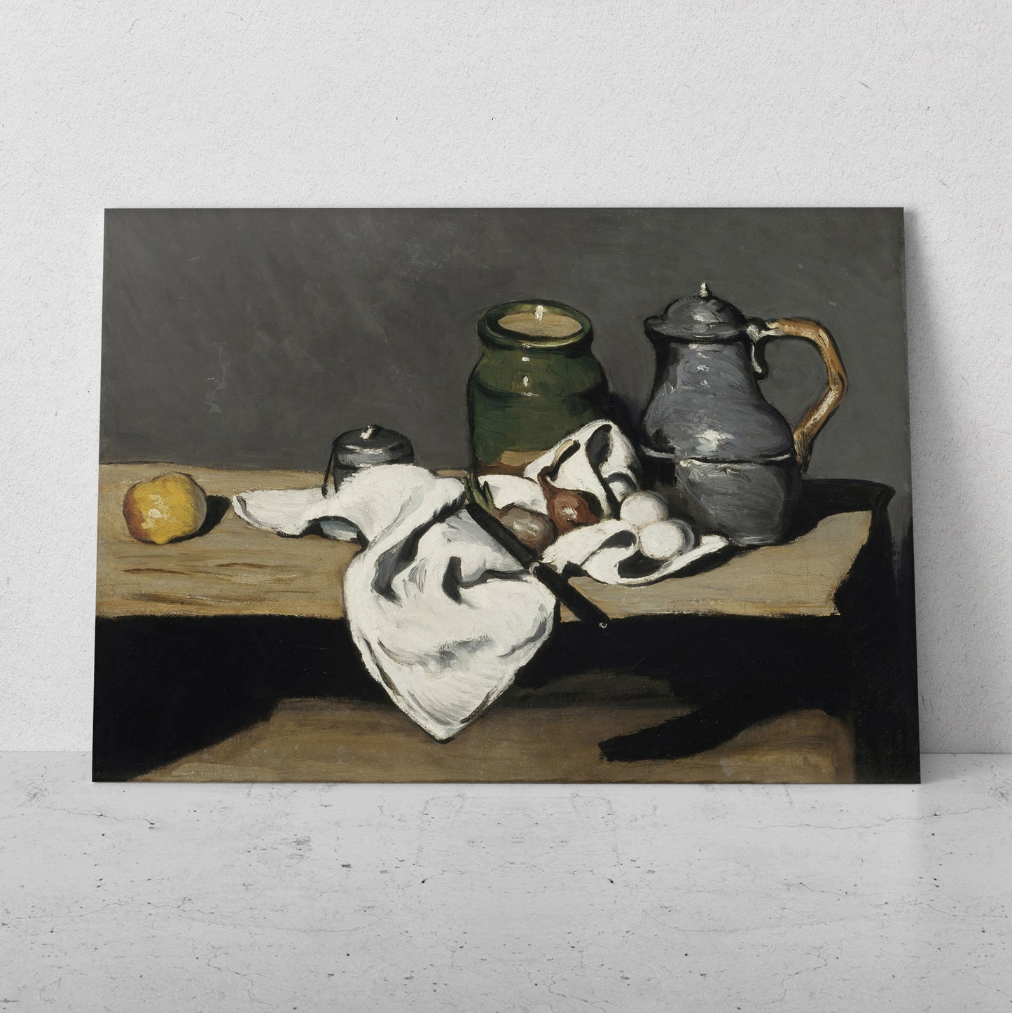 Bodegón con tetera- Paul Cezanne (Horizontal)