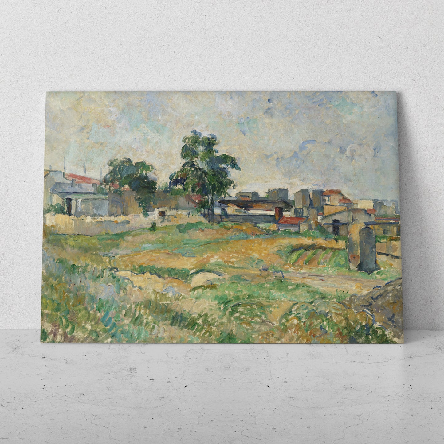 Paisaje cerca de París- Paul Cezanne (Horizontal)