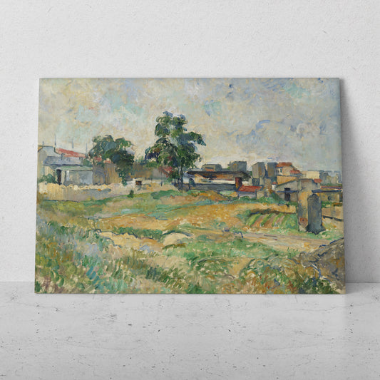 Paisaje cerca de París- Paul Cezanne (Horizontal)