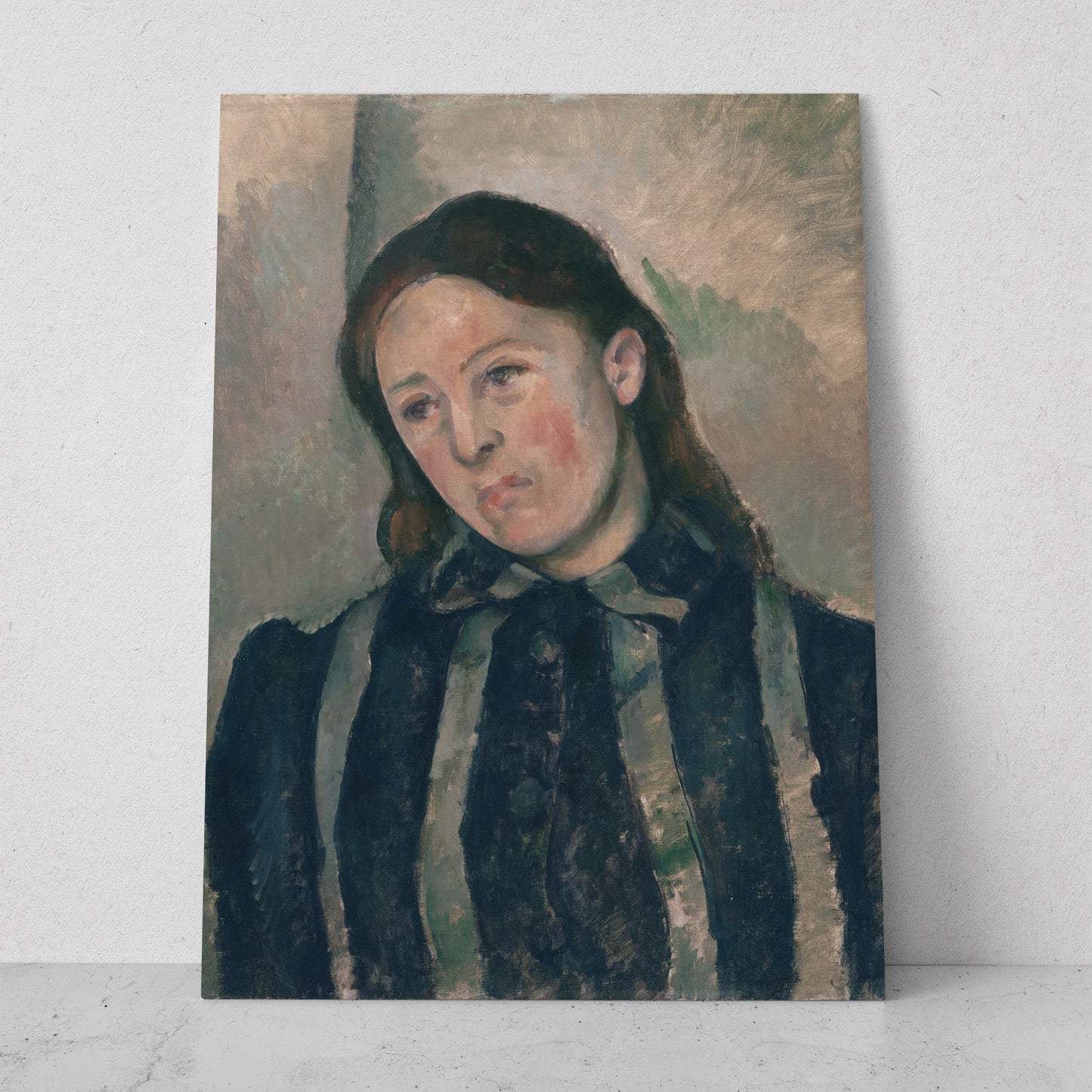Madame Cézanne con el cabello suelto- Paul Cezanne (Vertical)