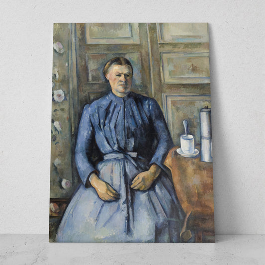 Mujer con cafetera - Paul Cezanne (Vertical)