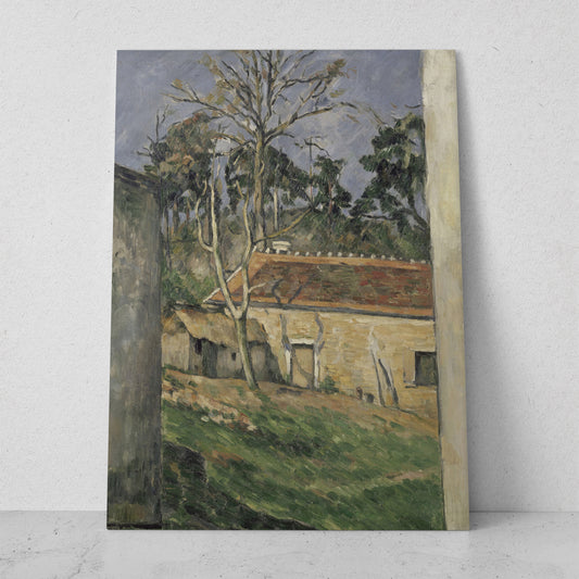 Patio de granja en Auvers - Paul Cezanne (Vertical)