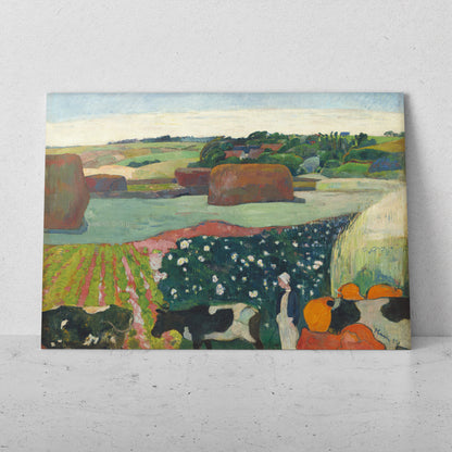 Haystacks in Brittany - Paul Gauguin (Horizontal)