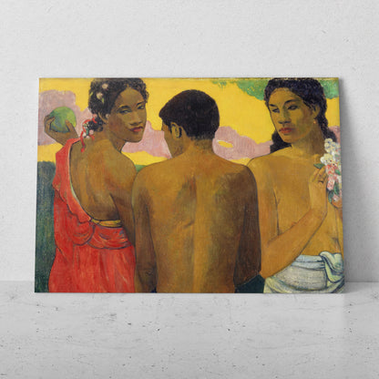 Tres Tahitianas - Paul Gauguin (Horizontal)