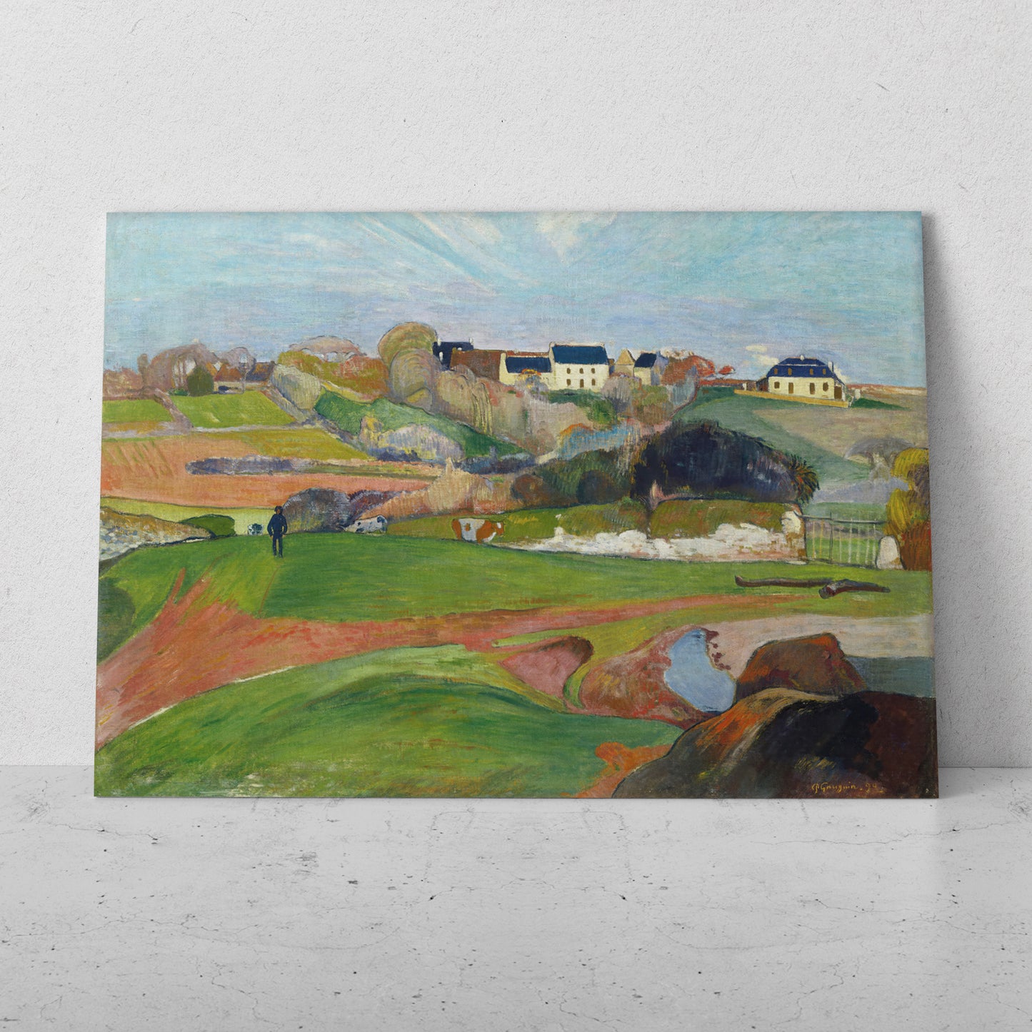 Paisaje en Le Pouldu - Paul Gauguin (Horizontal)