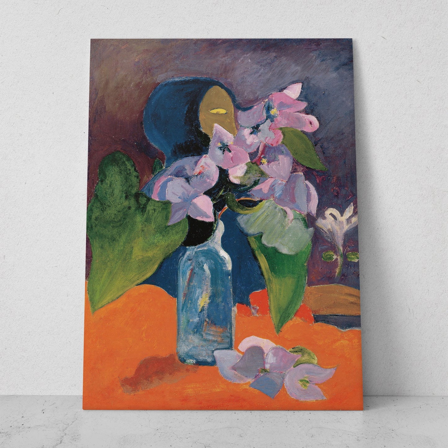 Bodegón con flores e ídolo- Paul Gauguin (Vertical)