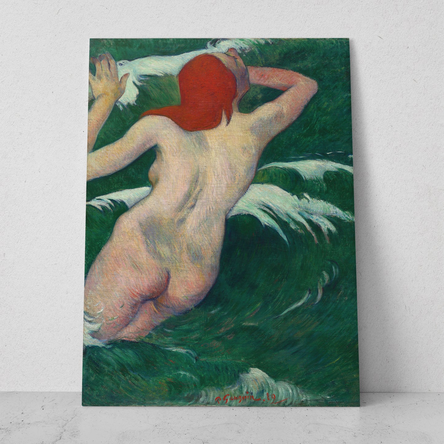 En las Olas - Paul Gauguin (Vertical)