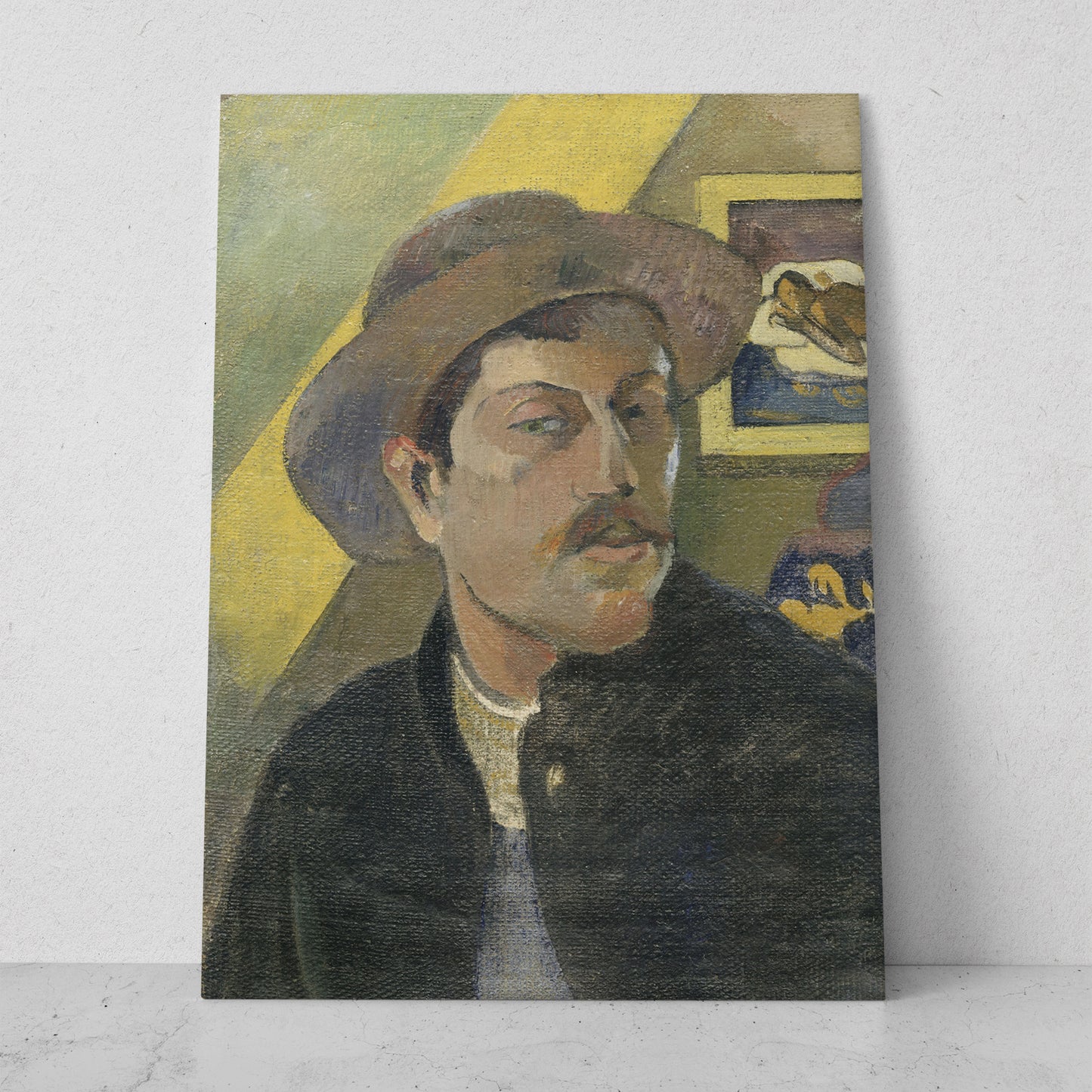 Autorretrato con sombrero - Paul Gauguin (Vertical)